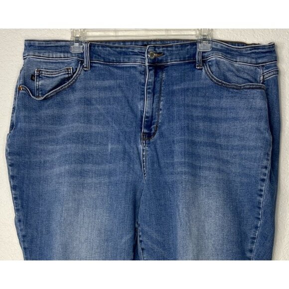 Judy Blue Skinny Fit Plus Sz Jeans 24W Straight Leg JB82548MD-PL - Picture 2 of 12
